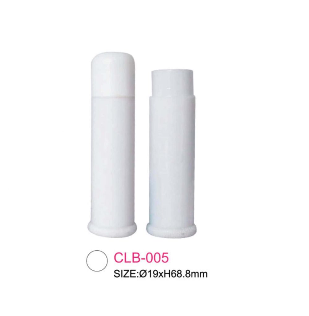 Packaging Tube plastik lip balm warna putihKode: CLB-005