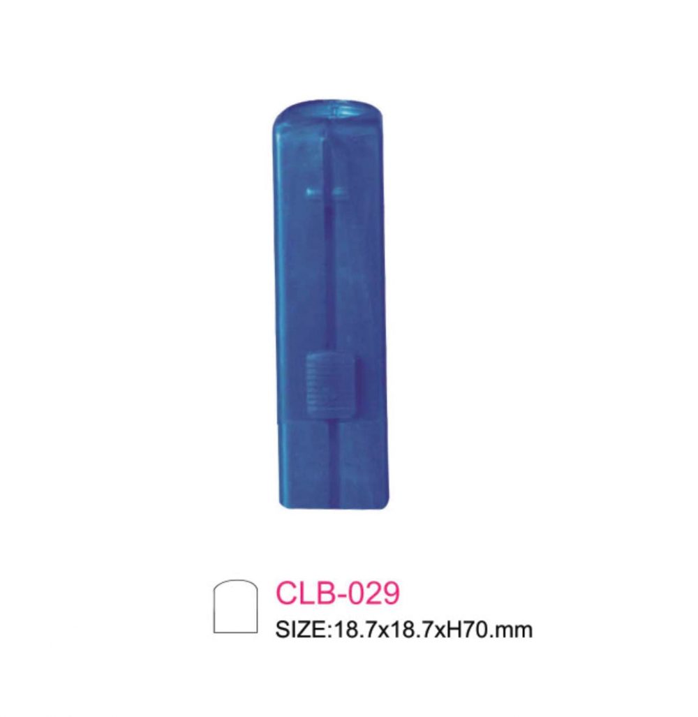 Packaging wadah lip balm model tabung berbahan plastik warna merah Kode: CLB-029