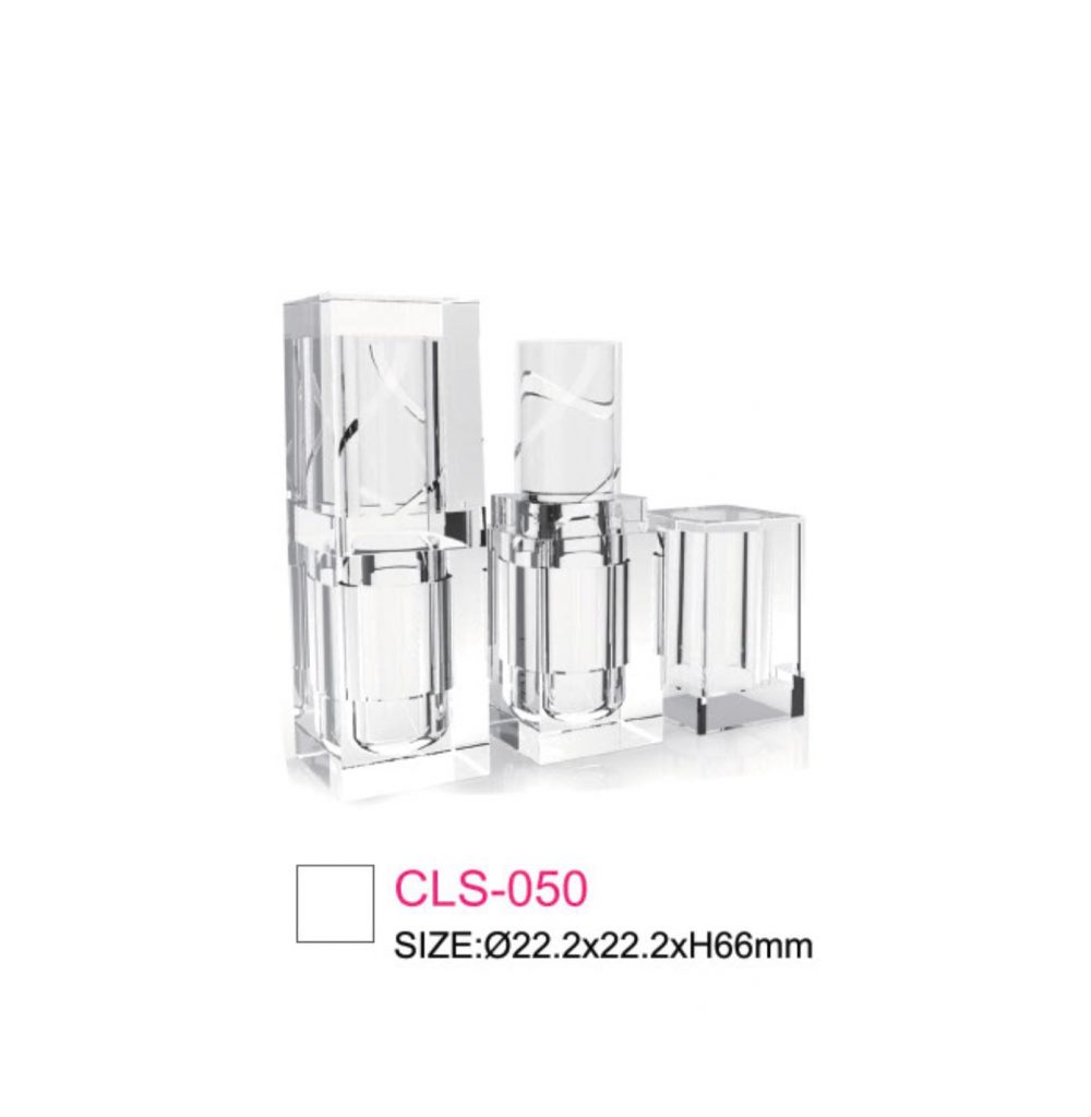 Wadah kosmetik lipstik kemasan kotak transparanKode CLS-050