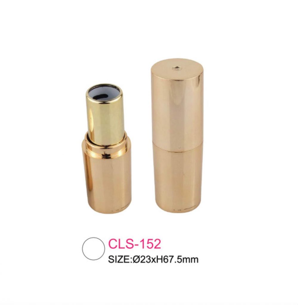 Packaging kosmetik lipstik tube warna gold Kode CLS-152
