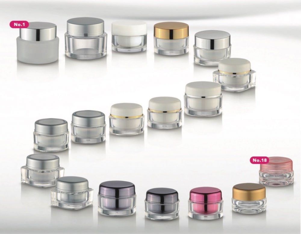 Packaging skin care bentuk jar bahan akrilik aneka warna & ukuran | MWA-16-15-14-13-12-11