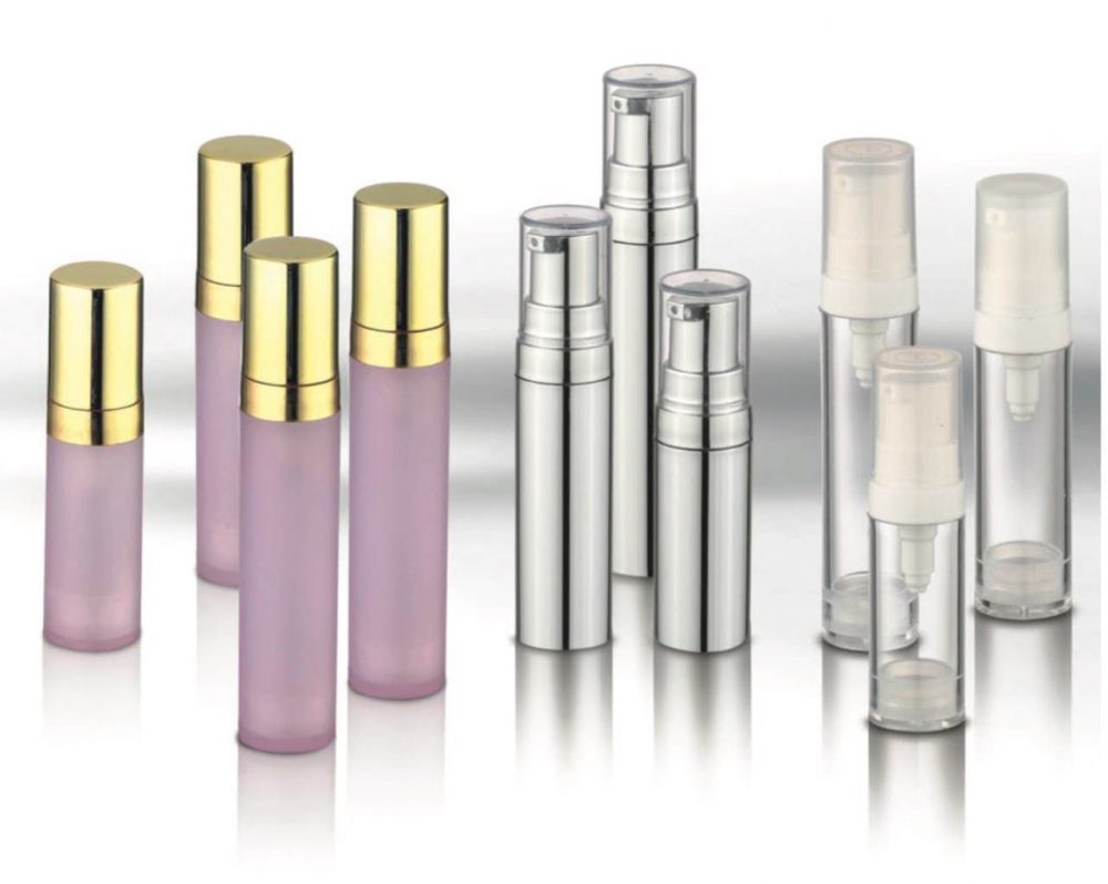 Packaging skin care bentuk tube model pump bahan akrilik aneka warna & ukuran | MWB-1