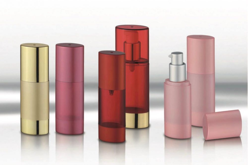 Packaging skin care bentuk tube elips bahan akrilik model pump aneka warna ukuran 28ml & 50ml | MWB-10