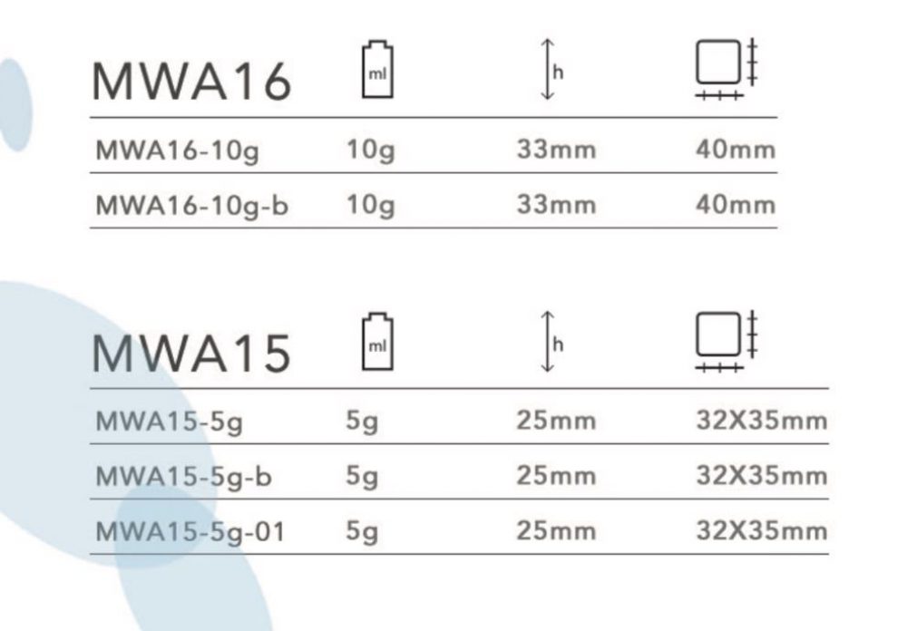 Packaging skin care bentuk jar bahan akrilik aneka warna & ukuran | MWA-16-15-14-13-12-11 - Image 2