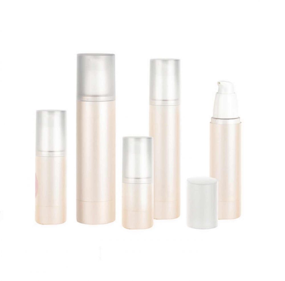 Packaging skin care bentuk tube model pump bahan akrilik warna pink aneka ukuran | MY-102-2